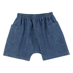 Babe & Tess - Vittorio Denim Cargo Shorts | Blue