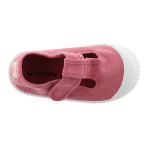 Victoria - Pink Sandal with Belt Canvas Velcro Sneakers