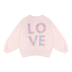 Jenest - Maxi organik pamuklu sweatshirt | Soluk Pembe