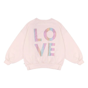 Jenest - Maxi organik pamuklu sweatshirt | Soluk Pembe