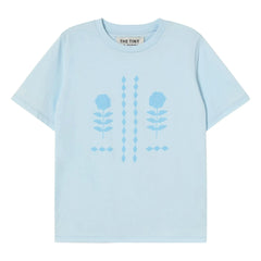 The Tiny Big Sister - Roses Organic Cotton T-Shirt | Blue
