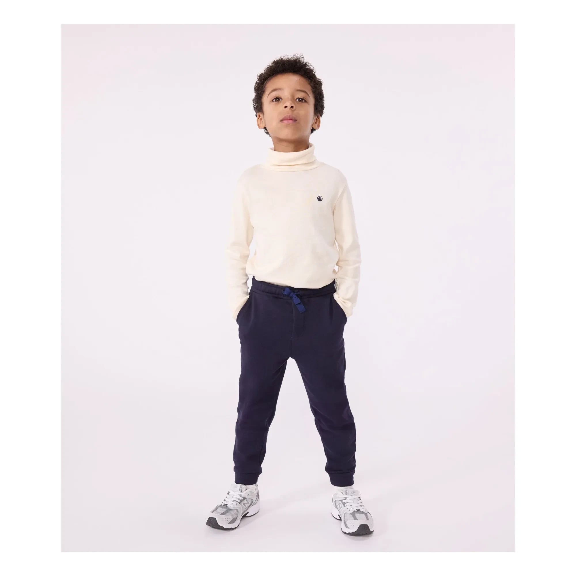 Petit Bateau - Organic Cotton Jogger Bin | Navy Blue