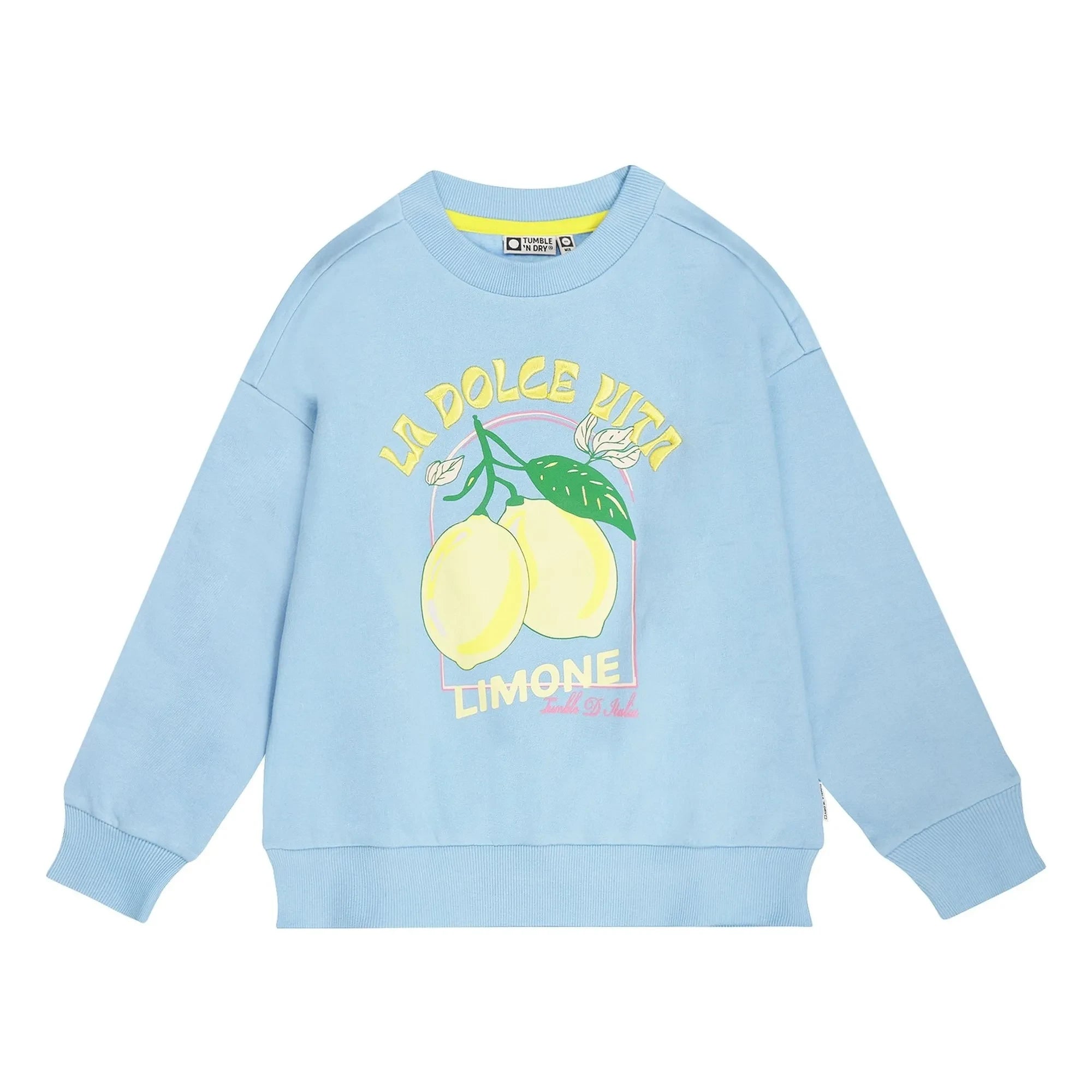 Tumble N'Dry - Oversized Sweat Vital Citrons Organic Cotton | Light Blue