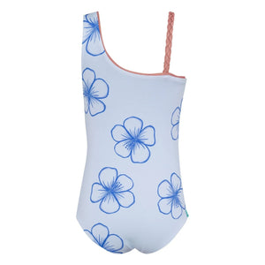 Pepita & Me - Marea Fleurs Asymmetric Swimsuit | Light Blue