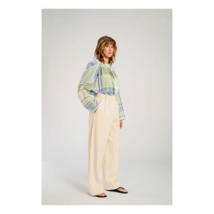Virginie de Vinster - Hokkaido Checkered Blouse | Blue