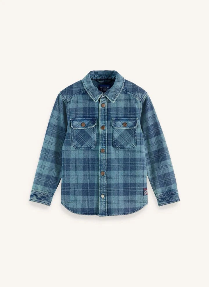Scotch & Soda - Carreaux Jean Overshirt | Blue