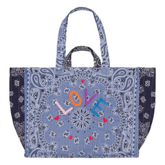 Call it by Your Name - Matelassé Love Maxi Bag | Blue