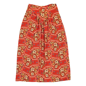 Sisters Department - Floral Pattern Skirt | Red