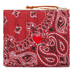 Call it by Your Name - Mini Zippered Heart Pouch | Red