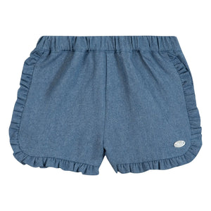Tartine et Chocolat - Ruffled Shorts | Denim Blue
