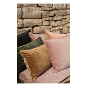 Haomy - New Delhi Velvet Pillow Cover | Dust Pink
