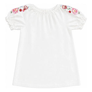 Babe & Tess - Carola Linen Embroidered Dress | Ecru