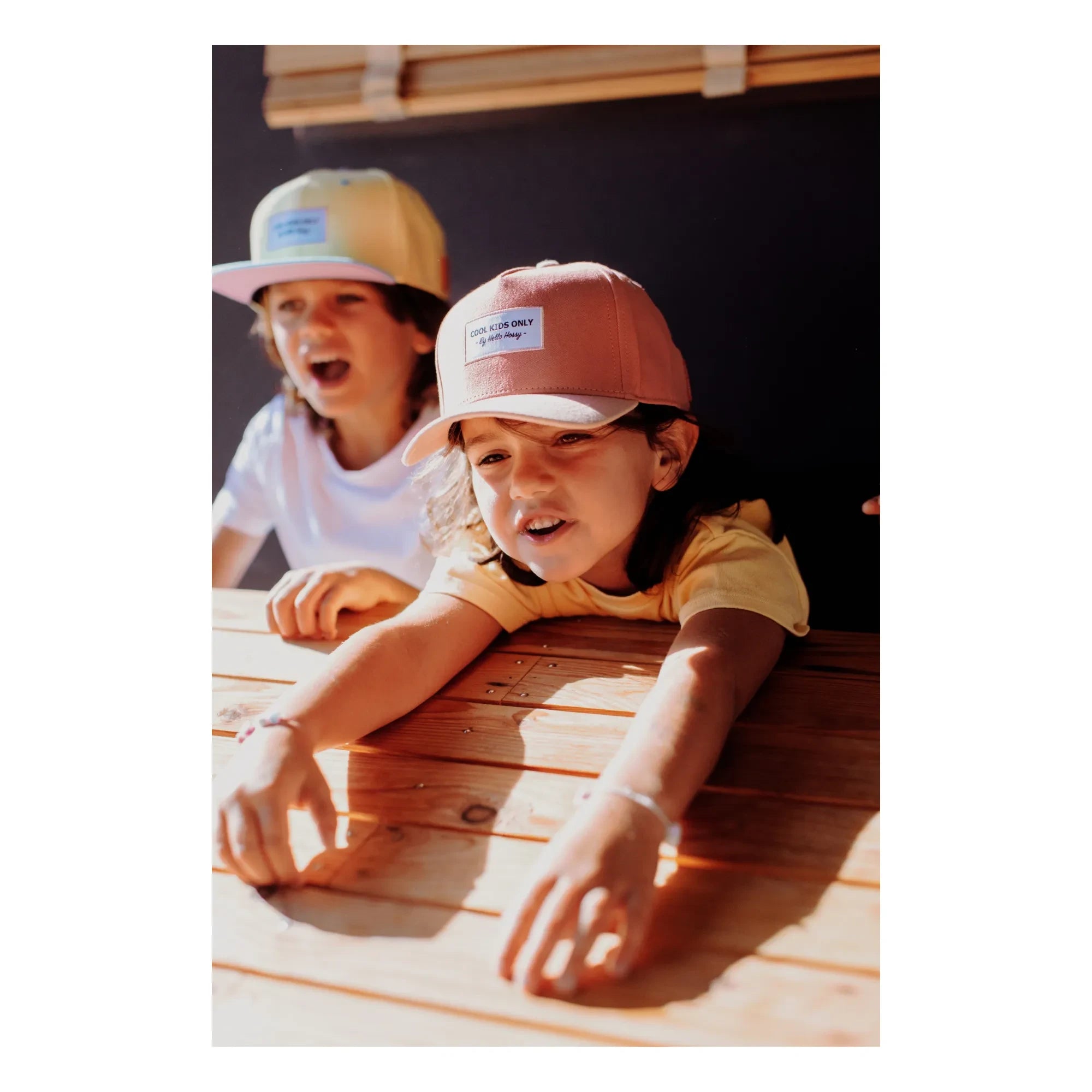 Hello Hossy - Flat Curved Visor Hat | Light Pink