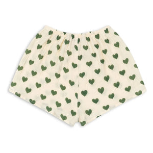 Konges Sløjd - Coco Hearts Organic Cotton Shorts | Ecru