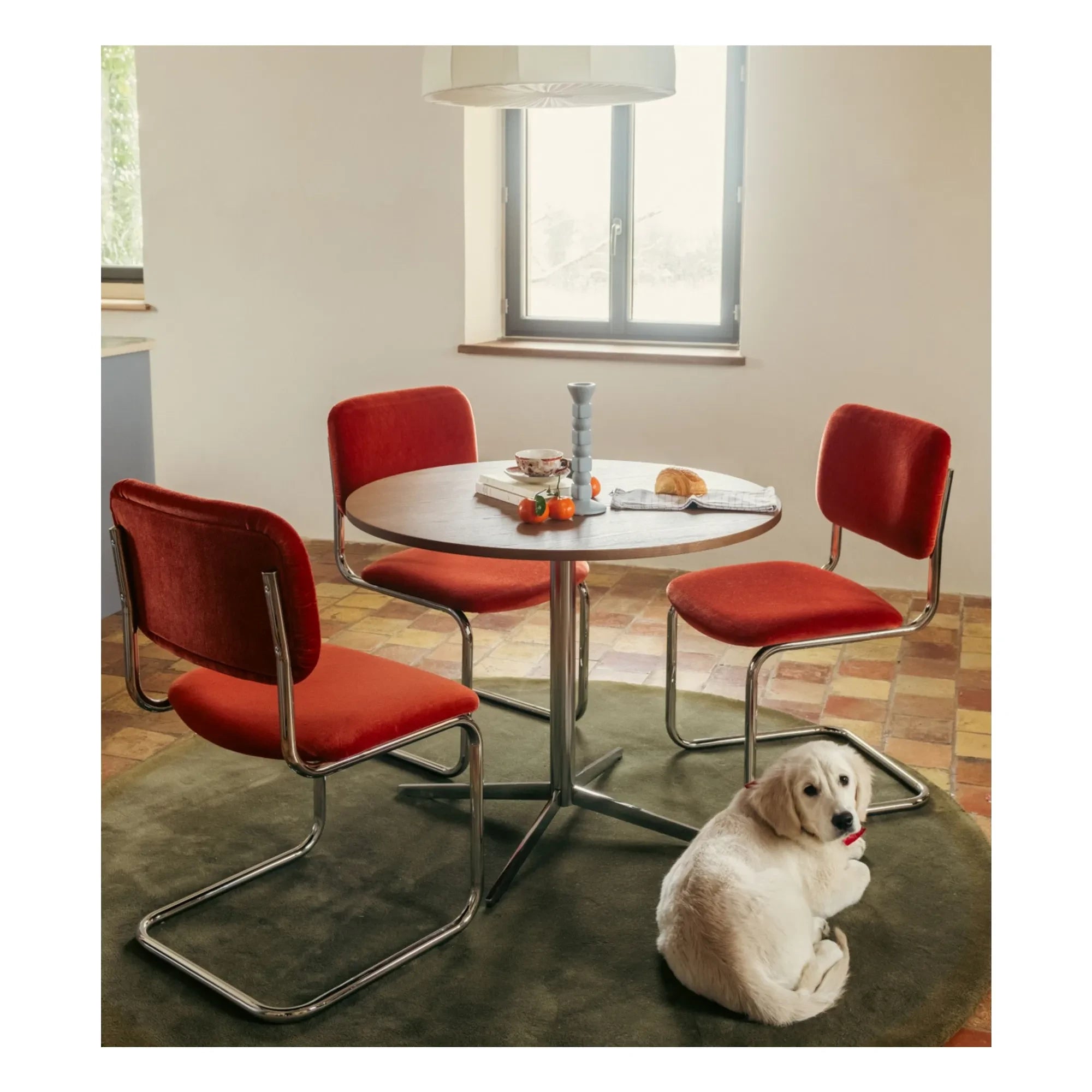 The Socialite Family - Mohir velvet Classic chair | Vermilion
