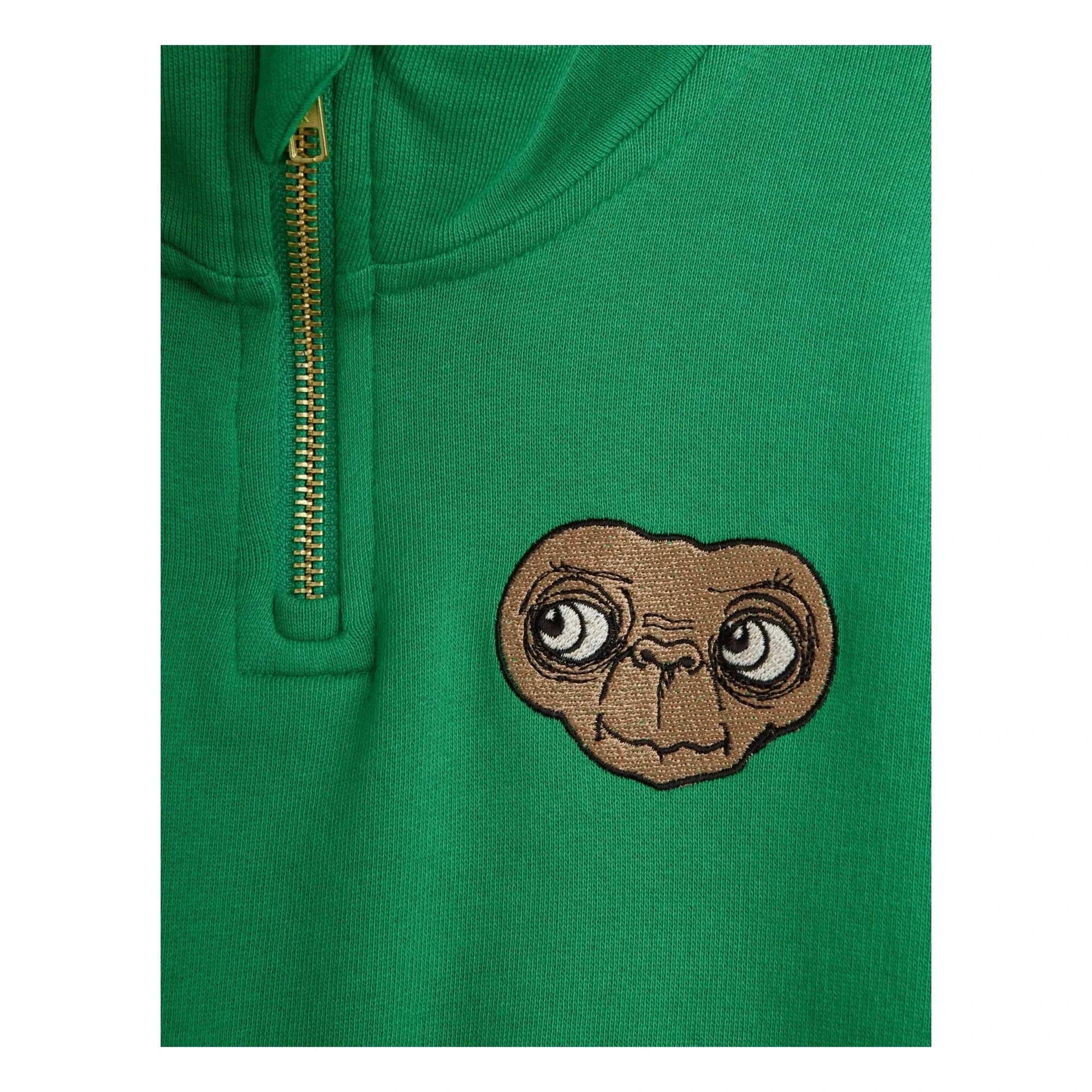Mini Rodini - Zip-up Sweat E.T. Organic Cotton | Green