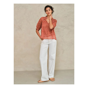 M.A.B.E. - Ari Cotton Blouse | Clay
