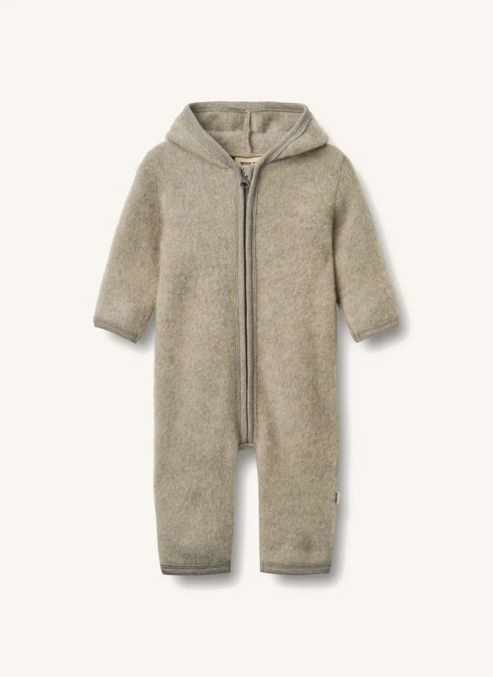 Wheat - Ata Merino Wool Zip-Up One-Piece | Green