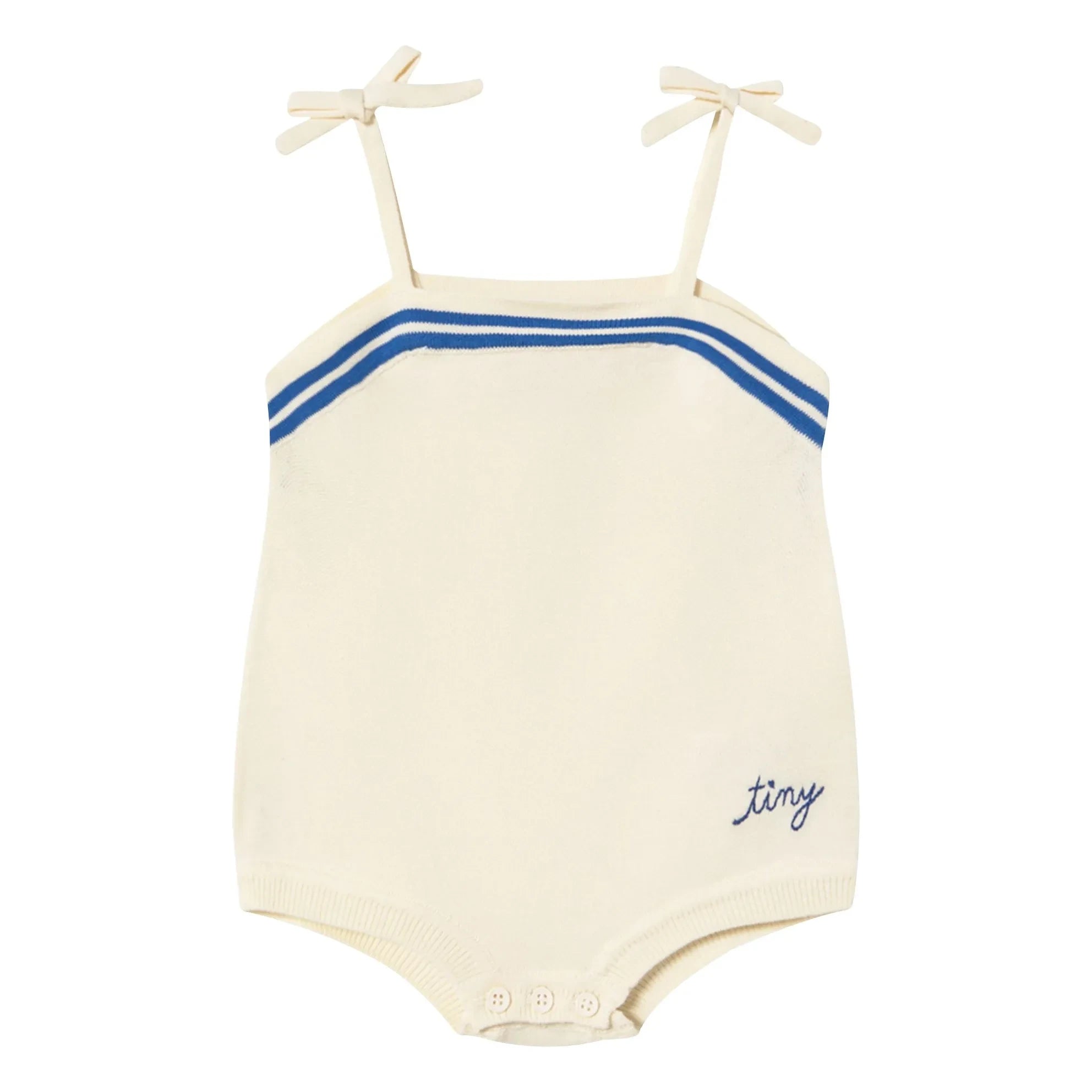 Tinycottons - Gathered Body Bodysuit | White