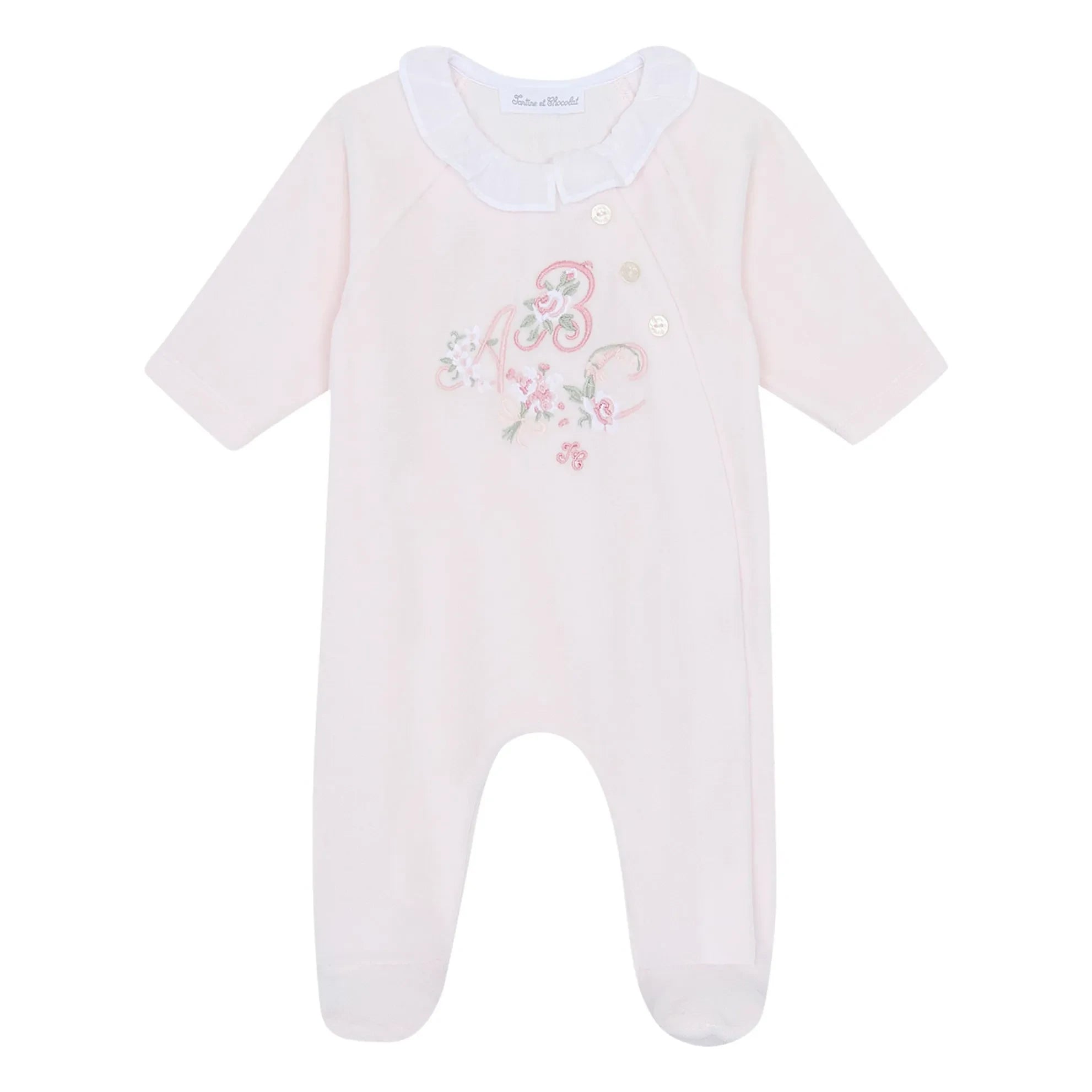 Tartine et Chocolat - ABC Floral Patterned Pajamas | Light Pink