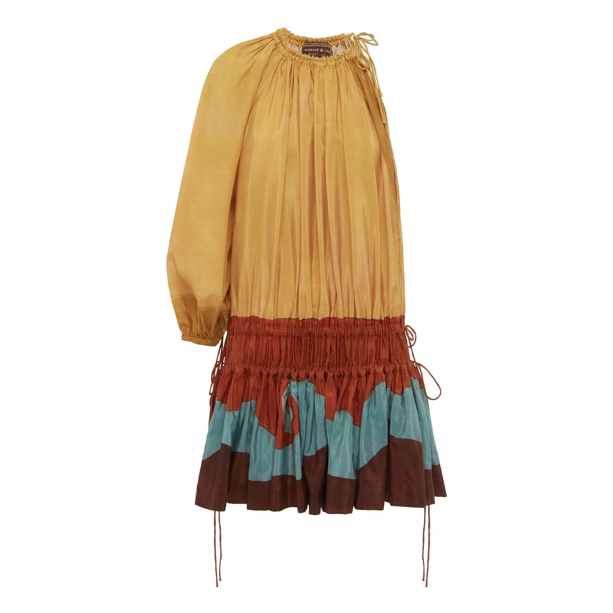 Alémais - Desert Silk Dress | Mustard