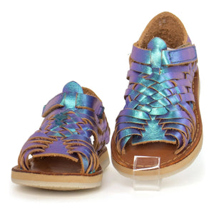 Mapache - Sandalita Mermaid Metallic Sandals | Turquoise