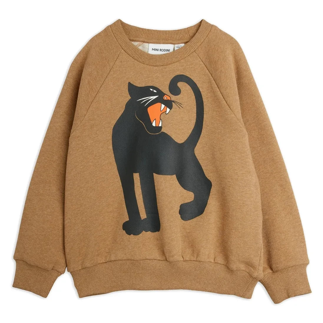 Mini Rodini - Panther organic cotton sweatshirt | Brown