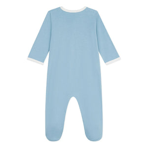 Petit Bateau - Little Love Organic Cotton Pajama | Gray Blue