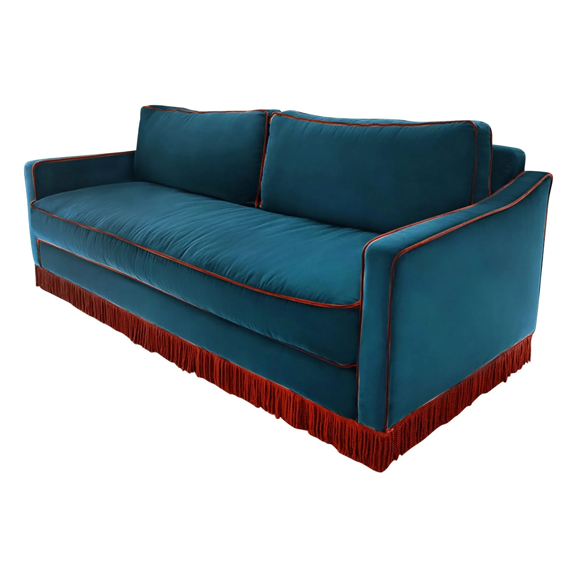 House of Capricorn - Afonso 3-seater velvet sofa | Blue