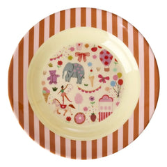 Rice - Fun Fair Melamine Soup Plate | Pink