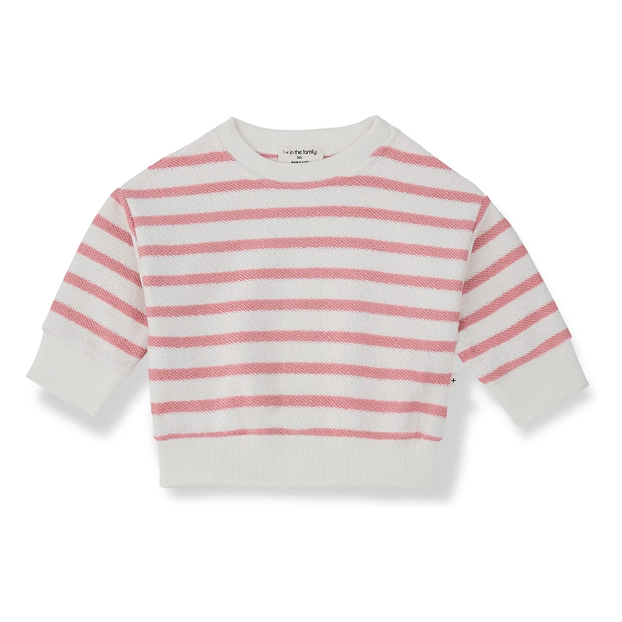1+ in the family - Striped Marroig Sweatshirt | Blush