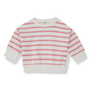 1+ in the family - Striped Marroig Sweatshirt | Blush