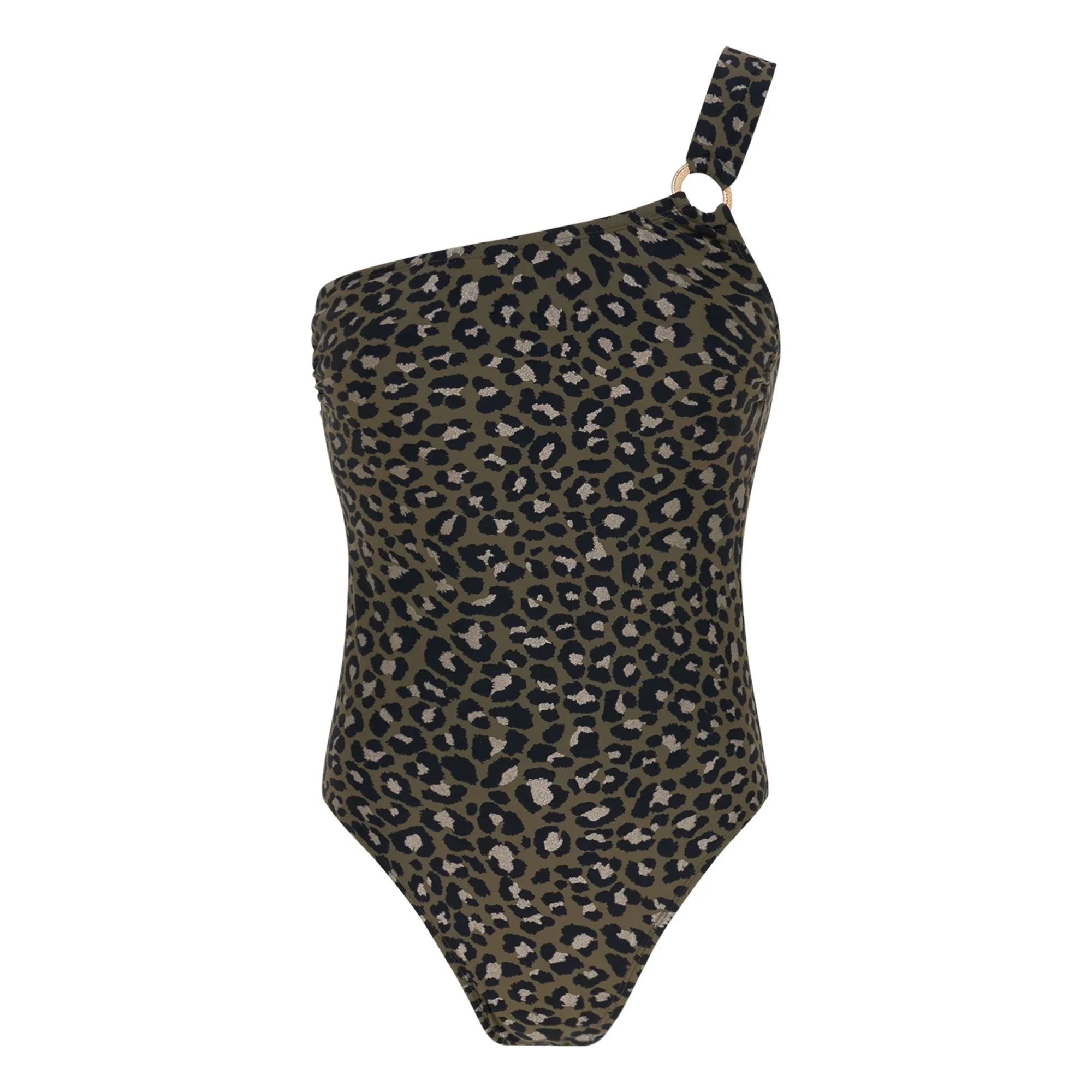 Lison Paris - Tanzania Leopard One-Piece Swimsuit | Khaki