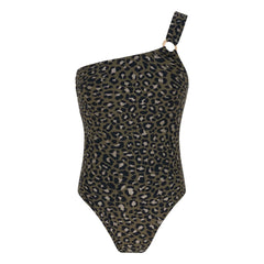 Lison Paris - Tanzania Leopar 1 parçalı mayo | Haki