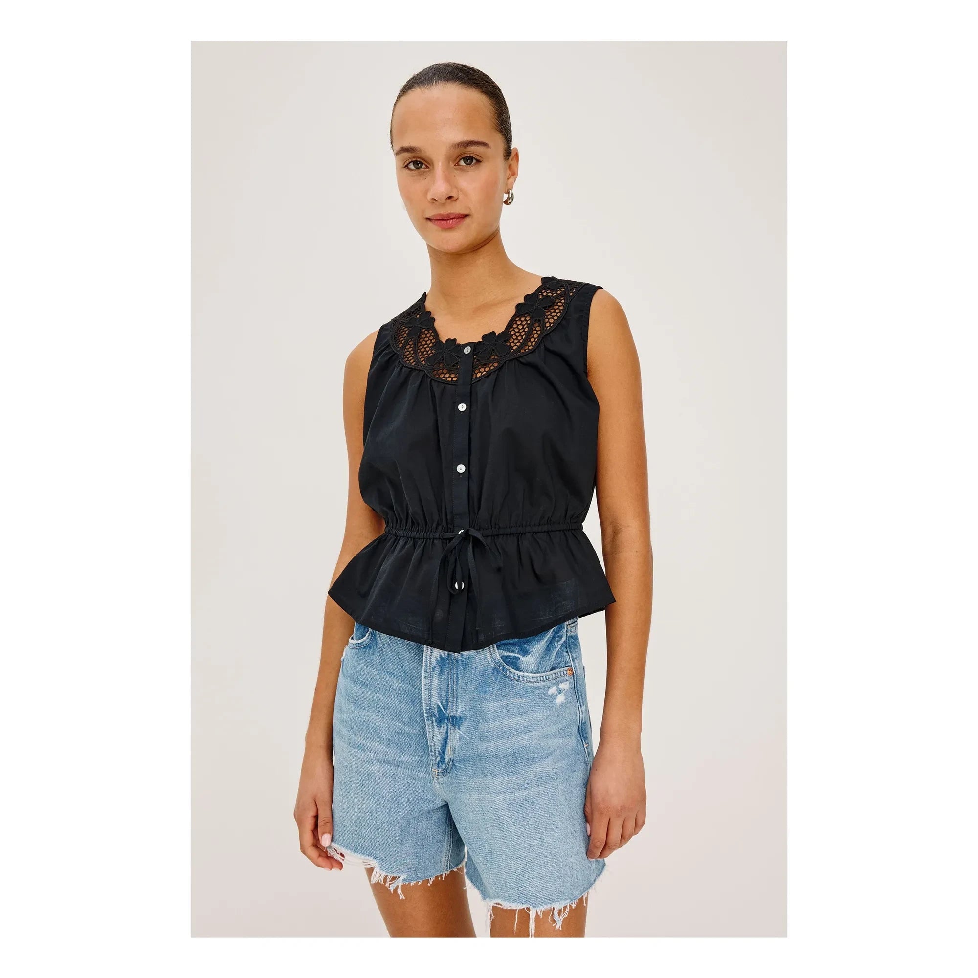 Rails - Leilani Embroidered Blouse | Black