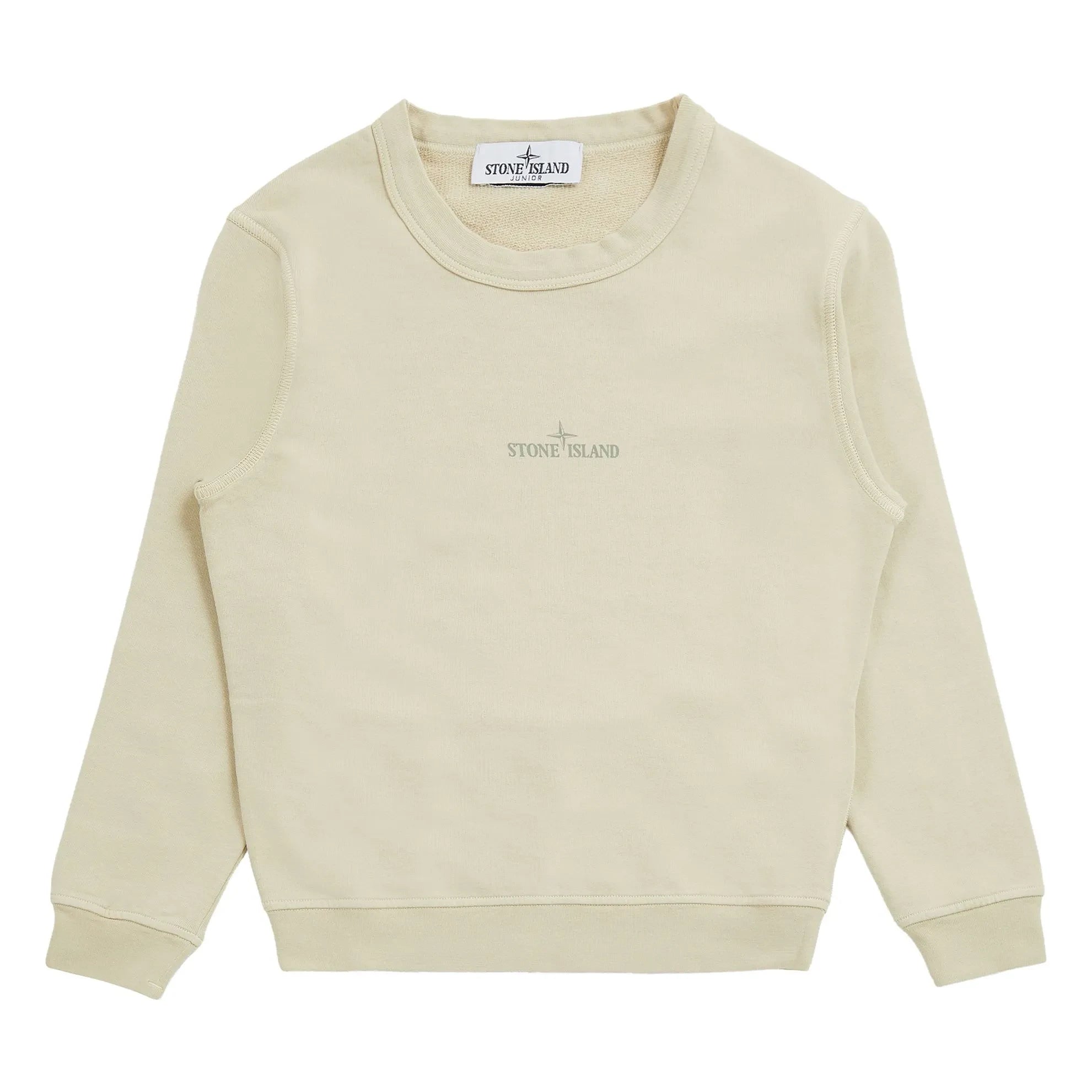 Stone Island - Handwritten Print Sweatshirt | Beige