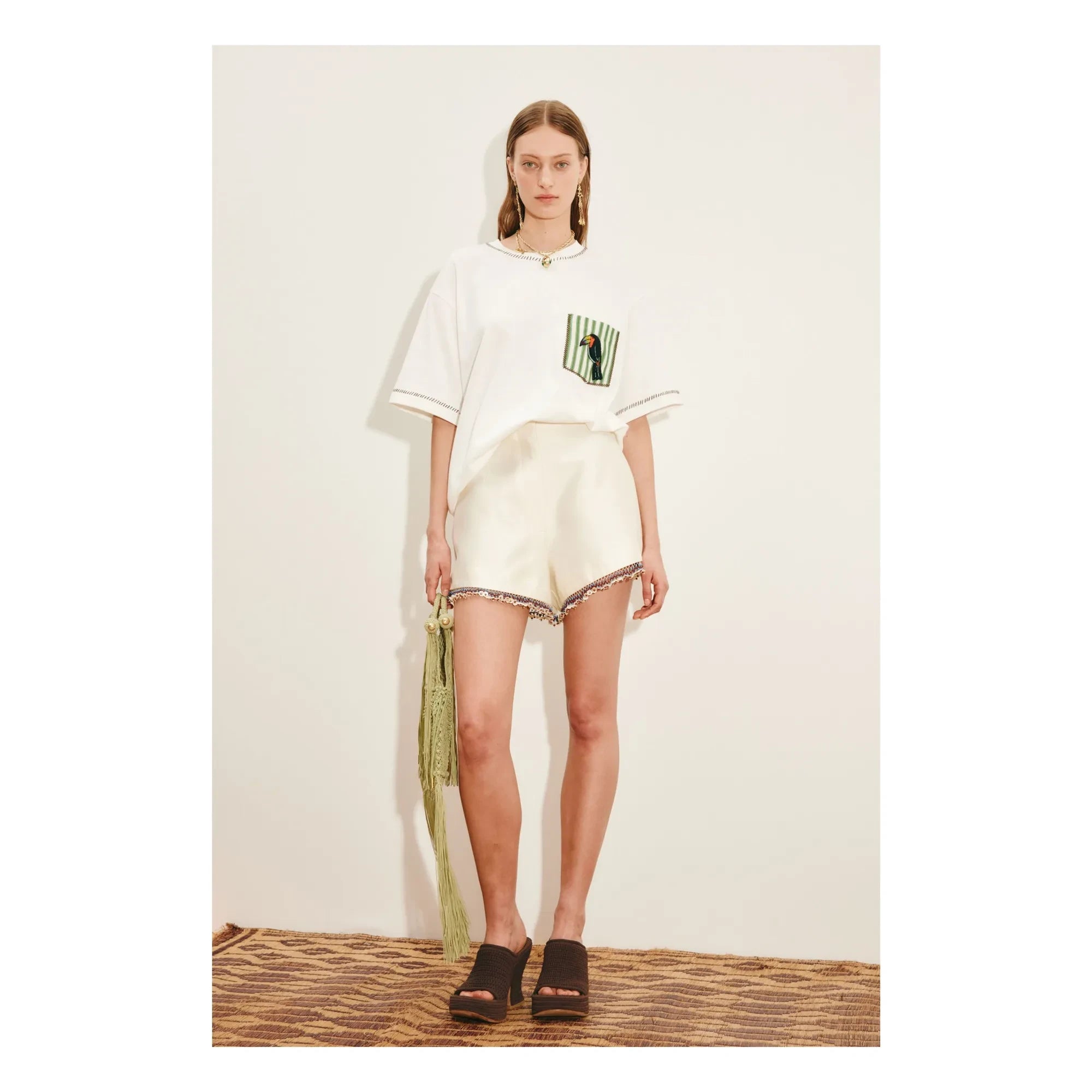 Alémais - Toucan Organic Cotton T-Shirt | White