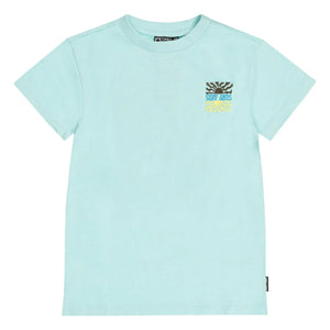 Tumble N'Dry - Reef Sunset Organic Cotton T-Shirt | Light Blue