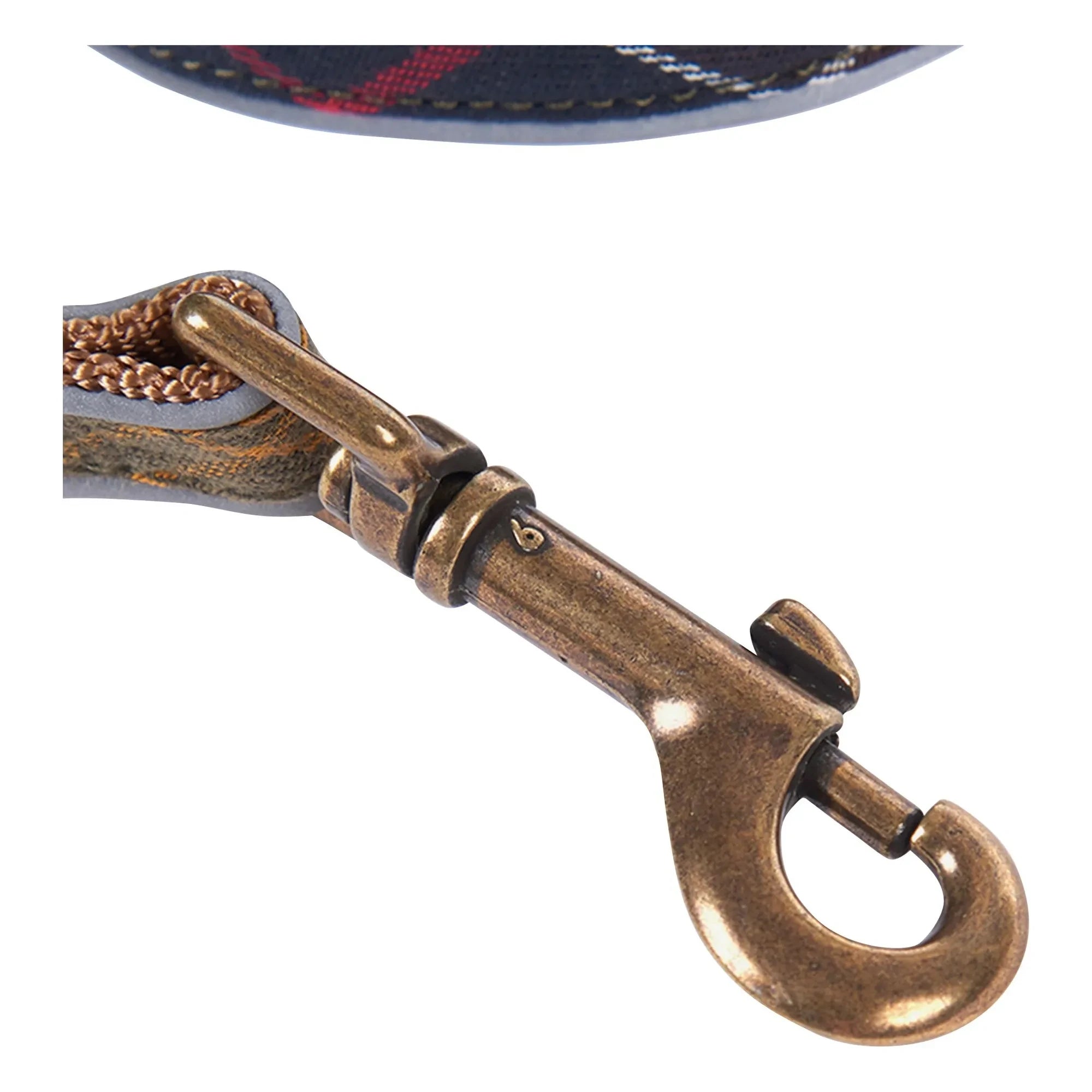 Barbour - Tartan Reflective Dog Collar | Taupe Brown