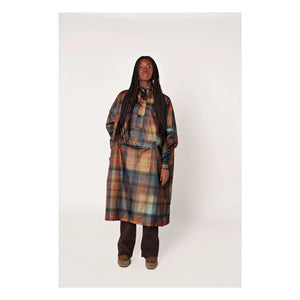 Rainkiss - Tartan Raincoat Cape - Women's Collection | Orange