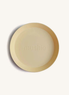 Mushie - Plates - Set of 2 | Yellow