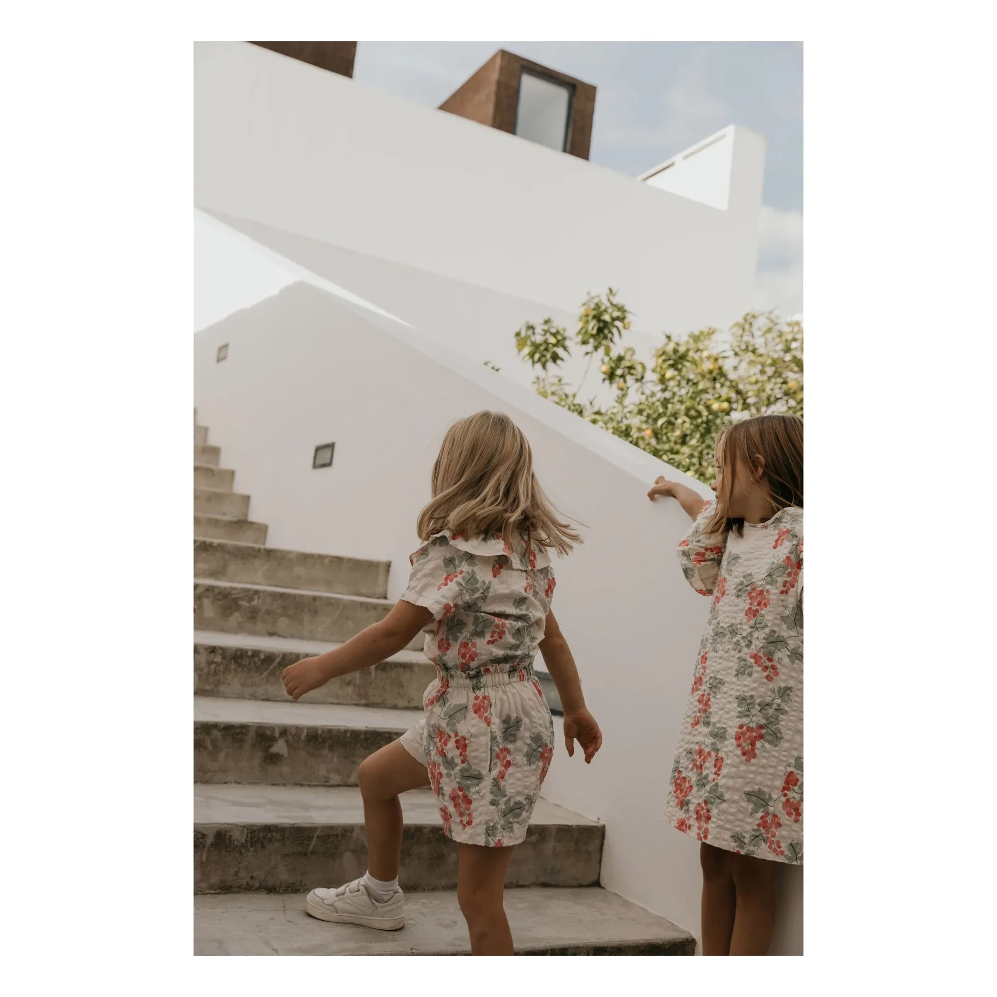garbo&friends - Raisin Volant Embroidered Dress | Ecru