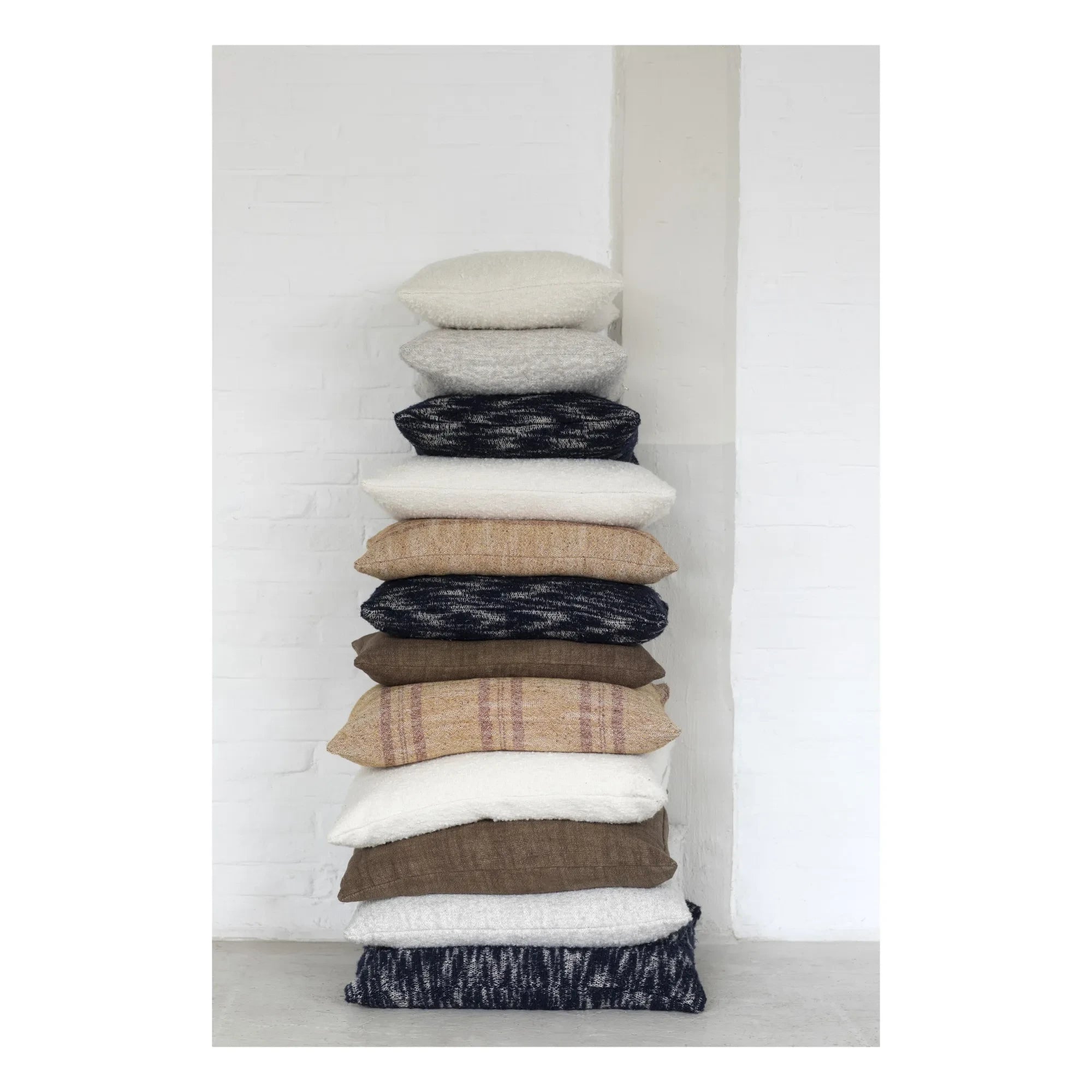 Serax - Striped Linen Cushion | Mustard