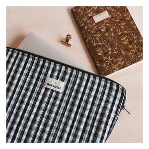 Gabrielle Paris - Plaid Laptop Sleeve | Black