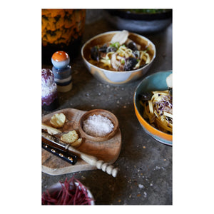 HKliving - Stoneware Soup Plate - Set of 2 | Light Blue
