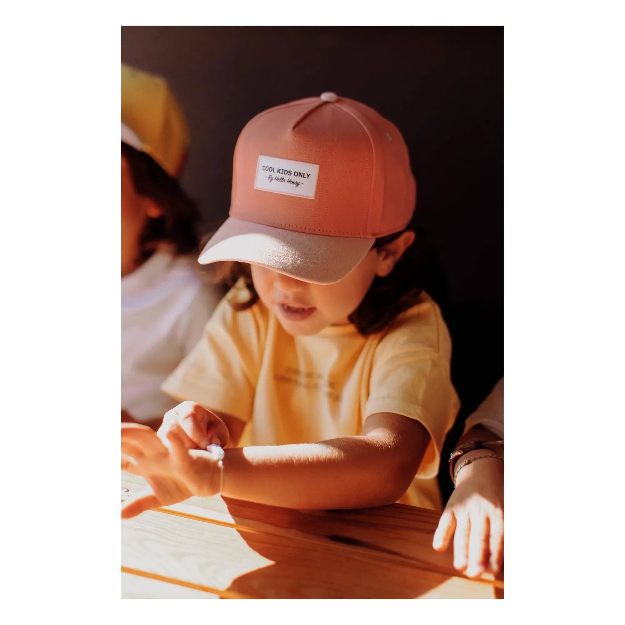 Hello Hossy - Flat Curved Visor Hat | Light Pink