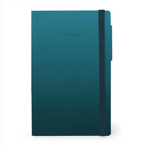 Legami - Blank Page and Monochrome Soft Cover Notebook - Deep Teal - My Notebook
