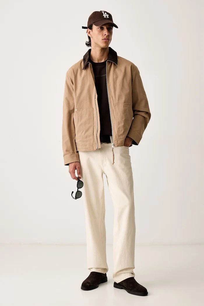 Men's cotton and elastane transitional jacket