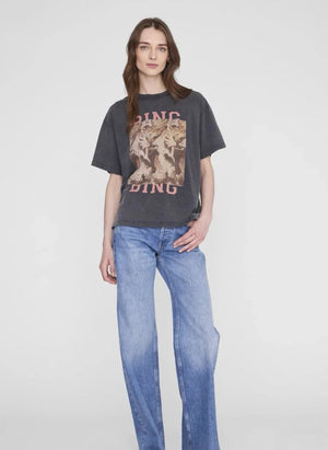 Anine Bing - Cade Tiger Cotton T-Shirt | Black