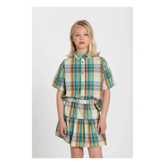 Hundred Pieces - Kaya Carreaux Skirt | Peach